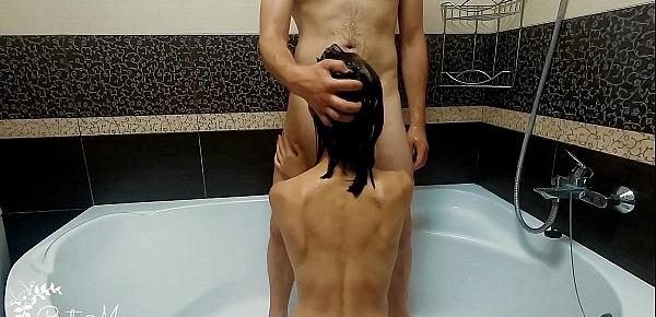  SISTER SEDUCES BROTHER IN THE SHOWER AND HE CUM ON TITS
